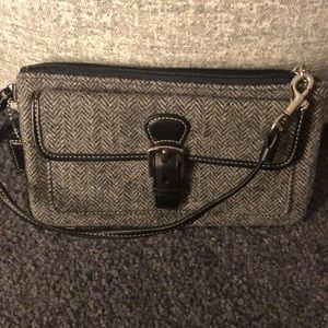 Coach Herringbone Wristlet